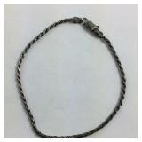 Sterling Silver Rope 7 inch Bracelet