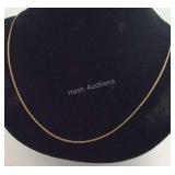 Gold over Sterling Silver 24 inch Chain
