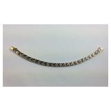 Gold over Sterling Silver Diamond Accent 8 inch