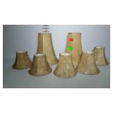 Home decor lamp shades, 5 mini and 2 skinny
