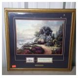 Thomas Kinkade print, "A New Day Dawning", nicely