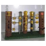 Fence Display, showing different styles of