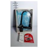 Bicycle shackle lock bracket with 2 keys, and