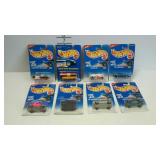 8 Hot Wheels cars, carded