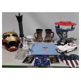 Group lot of kids toys and home decor items