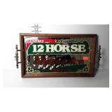 Advertising Genesee Ale, mirrored tray with brass