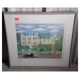Wedding day print, signed and numbered 396/2000,