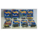 8 Hot Wheels cars, mixed Series, carded