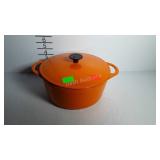 Enamel on cast iron 9" dutch oven, made in France
