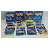 8 Hot Wheels cars, carded