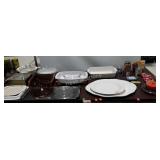 Group lot of kitchenware items, and food items