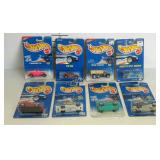 8 Hot Wheels cars, carded