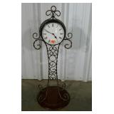 Battery powered standing home decor clock. 37"