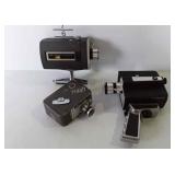 3 Older movie cameras by Bell & Howell - Magazine