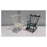 2 Doll size rocking chairs