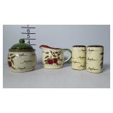 Pottery by Home Interiors, Apple Orchard