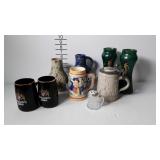 Beer steins, mugs, pitchers, etc