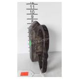 Tailors flat iron, embossed U 14