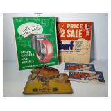 Advertisement paper goods- Bond Truck Casters free