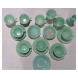 Fire King Jadeite - egg cup, swirl creamer, Jane