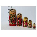 Matryoshka nesting dolls, set of five