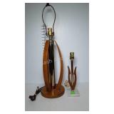 Mid century style lamps, table lamp and vanity