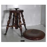 Antique Organ Stool project, the metal seat