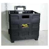 Folding Quik Cart. Heeled with expanding handle.
