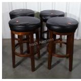 Four Designers home counter stools, black