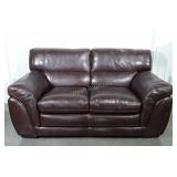 Loveseat. Nice Brown quality pleather made