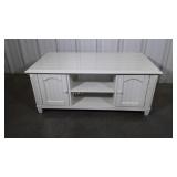Media Stand, white color modern design swing open