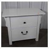 Painted Nightstand, 2 deep drawers solid woods