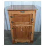 Ice Box Cabinet. In style of antique ice box, top