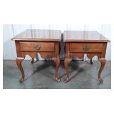 Thomasville Furniture, pair of living room end