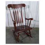 Rocking Chair, armed all wood bedroom style