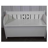 Blanket Chest Bench, white modern style with lift
