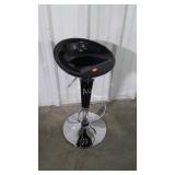 Counter Stool Seat, chrome adjustable height base