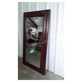 Home Designers Wall Mirror, nice dark finish wood