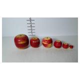 6-pc nested apples