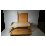 Cutting board, serving tray and lap tray, all