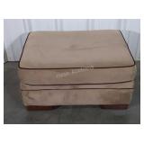 Footstool, tan fabric used and will show some