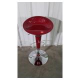 Counter Stool Seat, chrome adjustable height base