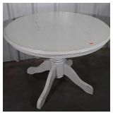 Kitchenette Table, white modern style pedestal