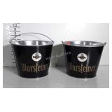 Two Beer Buckets, "Warsteiner"