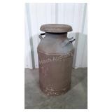 Farm Milk Can, lid marked Meadow Gold Pittsburgh