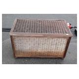 Outdoor Wicker storage basket, with kids toys 35