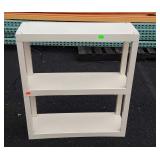Plastic shelf 34 inches tall