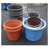 Selection of outdoor Flower Planters, poly made