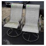 Two Patio lawn Chairs, swivel Rocker type, need