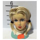 Rubens original made in Japan lady head vase